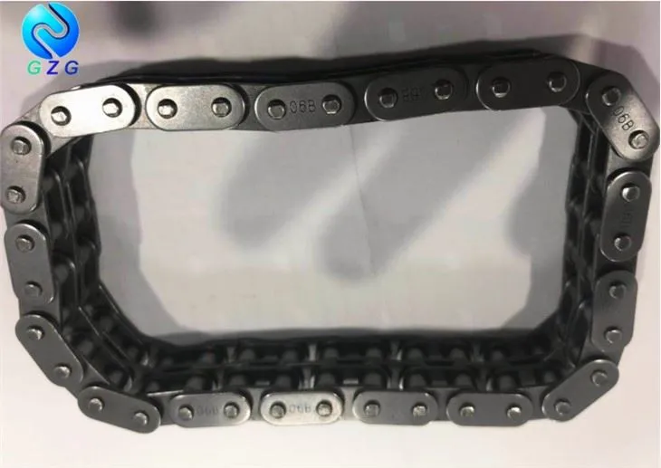 Suorat sivulevyt Rullaketju hiiliteräksinen kuljetinketju